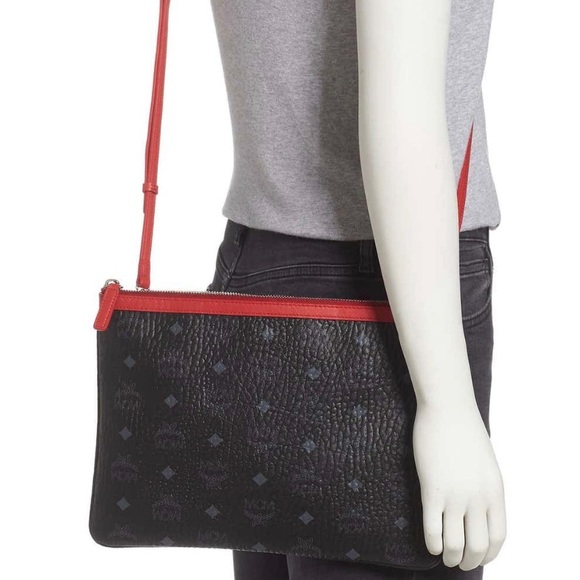 MCM Handbags - Auth.MCM logo VISETOS Diamond Leather clutch/Crosby
